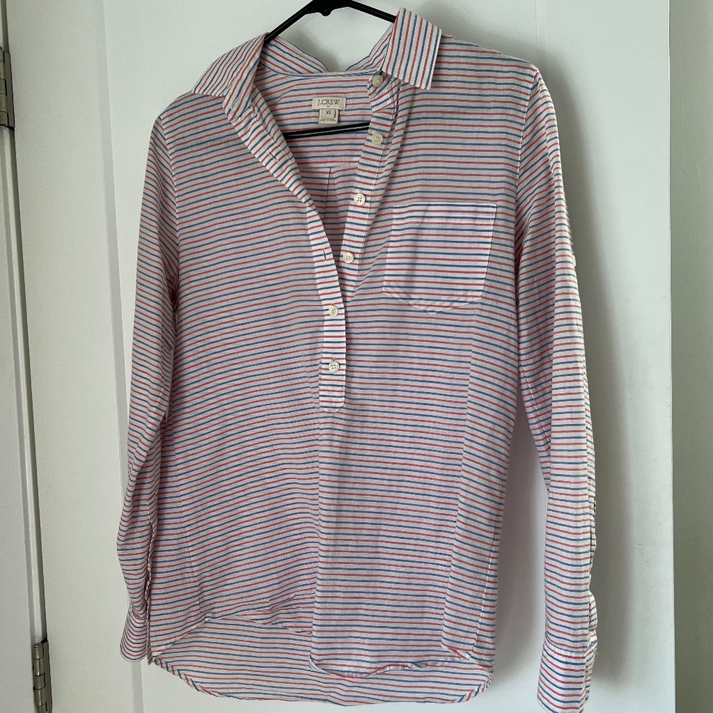 J Crew half-button up
